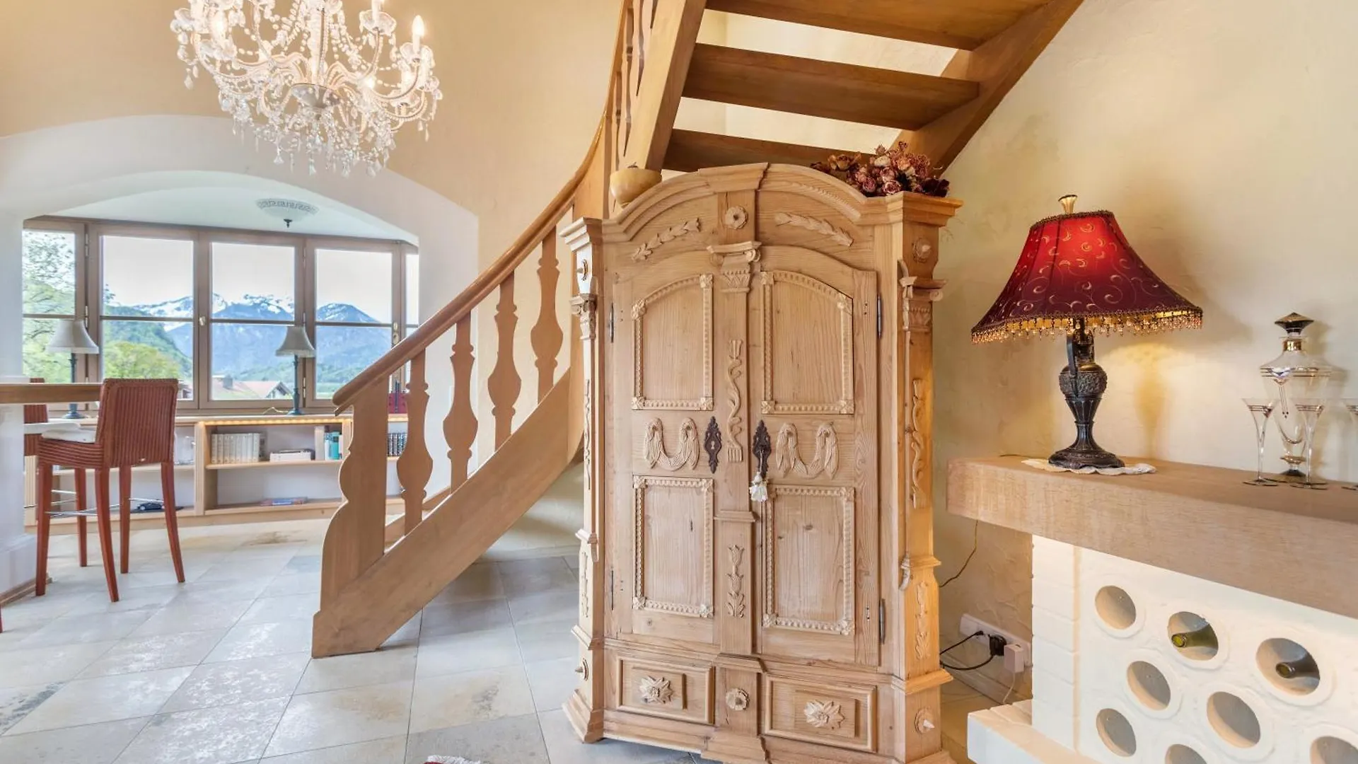Grosses Ferienhaus Mit Bergblick Unterwoessen Holiday home